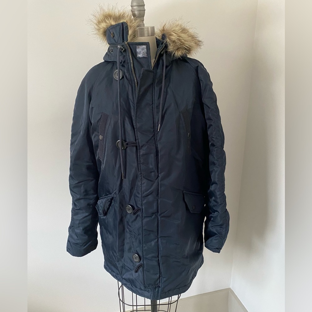 J.Crew Women’s Navy Military Parka Size Small